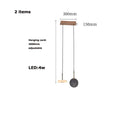 GobekUsa Deco Wood & Marble LED Chandelier for Dinning Room