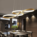 GobekUsa Gold LED Chandelier: Modern Nordic Dining Room Pendant Lights, Ideal for Kitchen, Bar, Office.