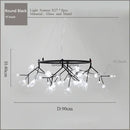 2024 GobekUsa Nordic Firefly LED Chandelier - Ideal for Living Room, Bedroom, Dining Room