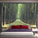 GobekUsa Forest View Tapestry: Psychedelic Mandala Wall Decor & Beach Towel