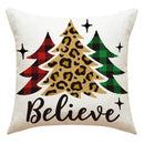 GobekUsa Christmas Pillowcase: Santa Claus Snowman Print for Living Room Sofa Decor