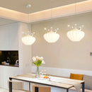 GobekUsa Gold Crown Pendant Light: Luxe Cloud Hanging Lamp for Children's Bedroom and Living Room