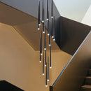 GobekUsa Conical Chandelier Stair Lamp Modern Simple Villa Restaurant Kitchen Bedroom Bar Lighting