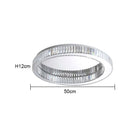GobekUsa Crystal Circle Chandelier: Modern Nordic LED Ceiling Lamp for Living Room, Bedroom, Study