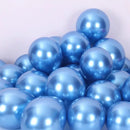 GobekUsa 12-Inch Metal Latex Confetti Balloon Set for Wedding, Birthday, Party Decorations