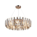 GobekUsa LED Leaf Chandelier: Modern Living Room Decor Lighting for Duplex Rotating Stairs
