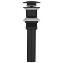 GobekUsa Brass Round Siphon P-Trap Set with Pop-Up Drainer Gun Grey