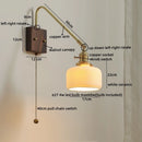 GobekUsa Copper Ceramic LED Wall Lamps Modern Style for Bedroom Living Room Bar
