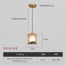 GobekUsa Chinese Style Copper Pendant Light for Bedroom, Aisle, and Headboard Zen Chandelier