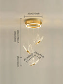 GobekUsa Butterfly LED Chandelier: Modern Acrylic Pendant Lighting for Home Decoration