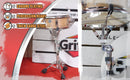 Premium Snare Drum Stand by GRIFFIN - Double Braced Heavy-Duty Weight Mount for Snares, Tom Drums & Adjustable Practice Pad - Percussion Hardware Kit