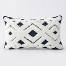 GobekUsa Geometric Waves Tufted Pillow Covers with Embroidered Tassels