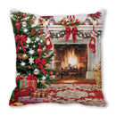 GobekUsa Christmas Short Plush Pillowcase 45x45cm Home Decor