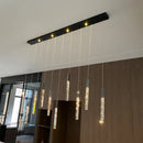 GobekUsa Crystal LED Chandelier: Stylish Staircase & Living Room Lighting