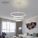 GobekUsa LED Ceiling Chandelier Round Pendant Light for Modern Home Interior Lighting