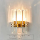 GobekUsa Gold Crystal Wall Lights: Modern LED Sconce for Bedroom, Living Room & Bathroom
