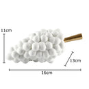 GobekUsa Grape Skewer Crafts Fruits Statue Desk Ornament