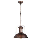 Vintage Black Metal Dome Pendant Light