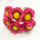 GobekUsa 200pcs Mixed Rose Red Flower Cherry Stamen Berries Bundle for DIY Decor