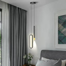 GobekUsa Black Pendant Lamps: Modern Bedroom Lighting with Long Cable