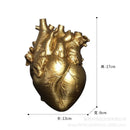 GobekUsa Heart Shape Resin Flower Vase Desktop Ornament Bouquet Holder Home Decor