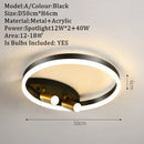 GobekUsa Gold LED Ceiling Lights Remote Control Dimmable Living Room Kitchen Lighting