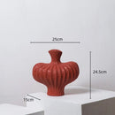 GobekUsa Fringe Heterophore Vase - Handcrafted Porcelain Floral Arrangement Ornament