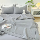 GobekUsa Korean Style Bubble Yarn Quilted Summer Comforter Set