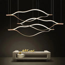 GobekUsa Lip Shaped Chandelier: LED Lighting for Exhibition Hall, Living Room, Restaurant & Clothing Store
