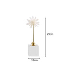 GobekUsa Crystal Agate Handmade White Flower Home Decor Figurine
