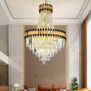 GobekUsa Crystal Chandelier for Duplex Villa Living Room with Intelligent Dimming
