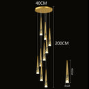 Modern Crystal Staircase Chandelier Pendant Light