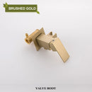 GobekUsa Bidet Faucet Shower Mixer: Cold Hot Water Tap, Brass, Square Sprayer Head