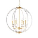 GobekUsa Country Industrial Ball Chandelier for Home Decor, Bedroom, Living & Dining Room