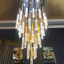 GobekUsa Crystal LED Chandelier: Stylish Lighting for Staircase & Living Room