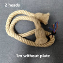 GobekUsa Hemp Rope Pendant Lights Retro Loft Industrial Hanging Lamp for Living Room Home Decor