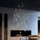 GobekUsa Light Luxury Meteor Shower Chandelier for Living Room, Staircase, Bedroom, and Bar
