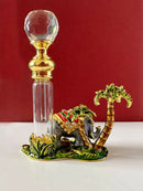 GobekUsa Elephant Crystal Perfume Bottle 4ml - Handmade Home Decor & Holiday Gift