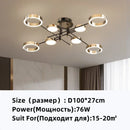 GobekUsa Gold Plated Chandelier with Remote Control, Crystals Decoration for Living Room