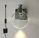 GobekUsa Crystal Wall Lamp LED Modern Glass Gold Luxury Lighting