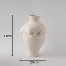GobekUsa Abstract Art Ceramic Vase for Desk Decoration and Room Aesthetic