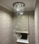 GobekUsa Crystal Ball Design Chandelier Set - Large Elegant Lustre Lights D80xH300cm