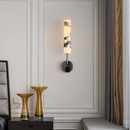 GobekUsa Carbon Steel LED Wall Lamp with Pull Chain Switch & Marble Stone Fixtures