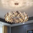 GobekUsa Crystal Chandelier for Living & Dining Room, Luxury Ceiling Light Fixture