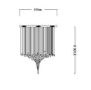 GobekUsa Luxe Crystal Chandelier: Modern Staircase & Lobby LED Lighting with Long Hallway Design