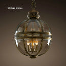 GobekUsa Bronze Black Glass Globe Chandelier for Foyer