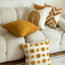 GobekUsa Geometric Tufted Embroidered Cotton Canvas Cushion Cover 45*45cm