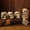 GobekUsa Bone Skeleton Candlestick Holder Halloween Home Decoration