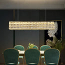 GobekUsa K9 Crystal Ring Pendant Light: Deluxe LED Interior Decoration for Living Room, Bedroom & Restaurant