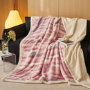 GobekUsa Luxe Leopard Rabbit Fur Blanket: Cozy Office & Sofa Throw, Skin-Friendly & Multi-Functional